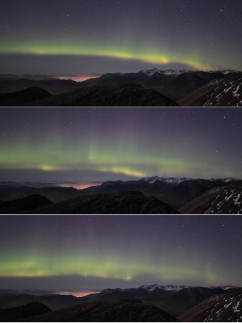 Aurora sequence over Ben Nevis