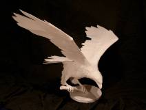 Paper eagle sculpture - SOLD